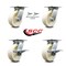 Service Caster 6 Inch Nylon Swivel Caster Swivel Locks 2 Brakes, 2PK SCC-35S620-NYB-BSL-2-SLB-2 - alternate 4